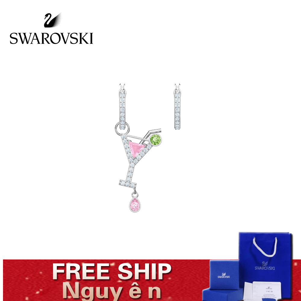 FREE SHIP Bông Tai Cá Tính Nữ Swarovski NO REGRETS Nhìn cocktail Earrings Crystal FASHION Trang sức trang sức đeo THỜI TRANG