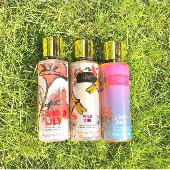 [Mã ICB1219 giảm 25% đơn 50K] Xịt Thơm Victoria's Secret Studded Lily, Electric Beach, Wild Ones Fragrance Mist 250ml