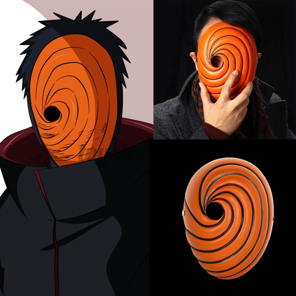 Mặt nạ hóa trang nhân vật Naruto Akatsuki Tobi Uchiha Madara Ninja Obito