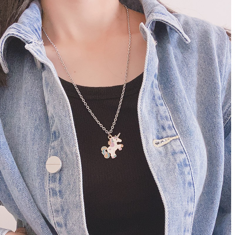 Dây Chuyền Mặt Hình Chú Ngựa Dễ Thương Cho Nữ