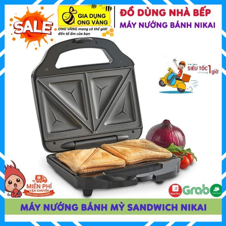 Máy Nướng Bánh, Làm Bánh Tại Nhà Sandwich Nikai Nhật Bản Mới, Nướng Bánh Siêu Tốc, Bảo Hành 6 Tháng