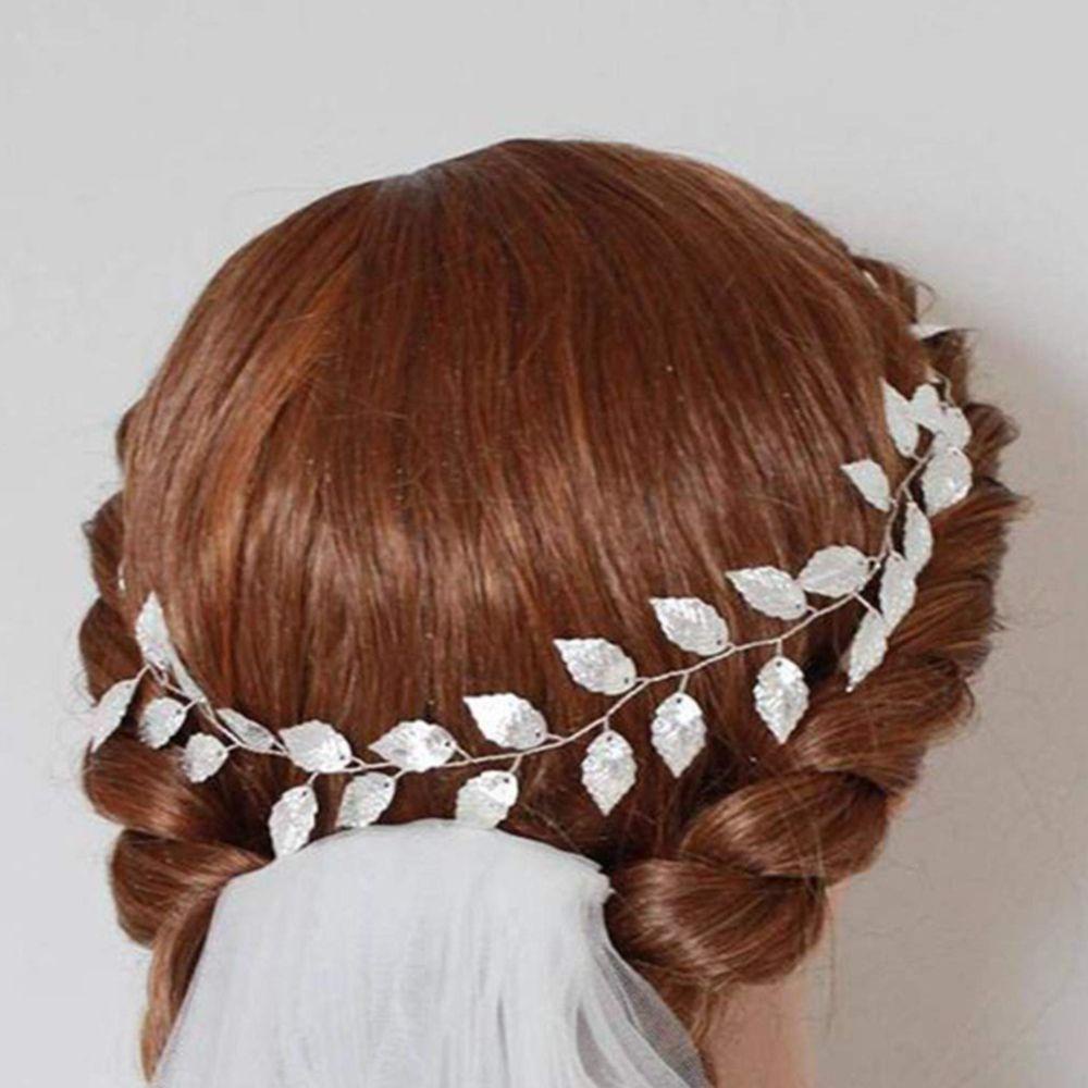 Băng Đô Cài Tóc Họa Tiết Lá Cây Dành Cho Sinh Nhật Đám Cưới|Vương Miện Bling Bling