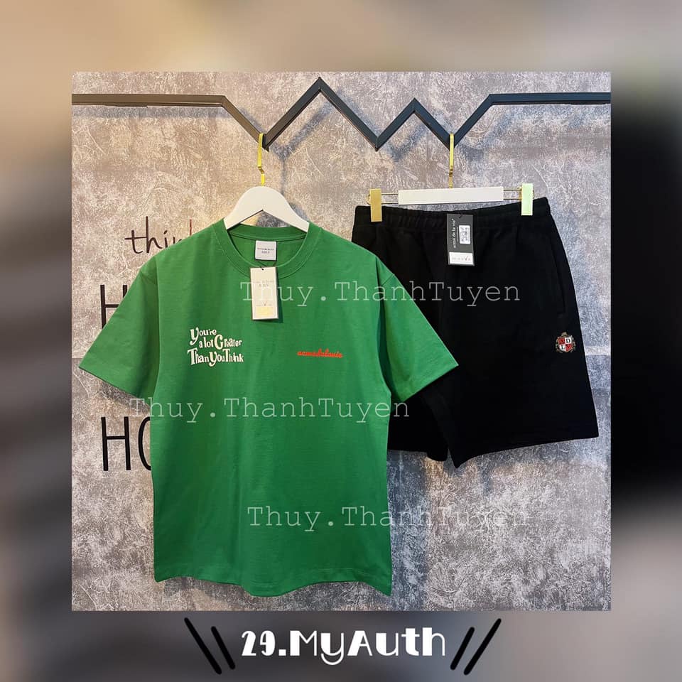 Áo thun Slogan ADLV  YOU THINK GREEN