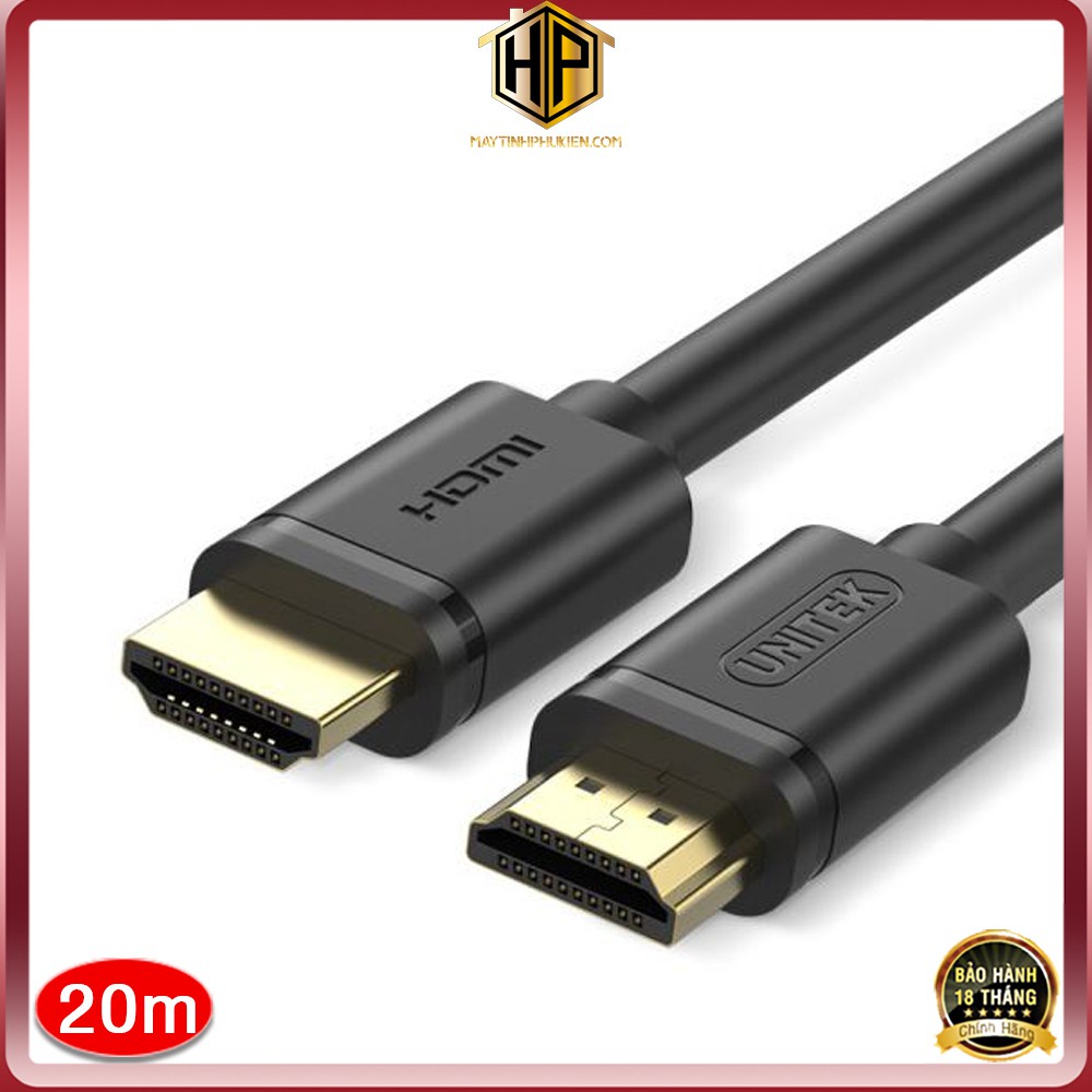 UNITEK Y-C144 - Cáp HDMI dài 20m chuẩn HDMI 1.4 độ phân giải Full HD chính hãng