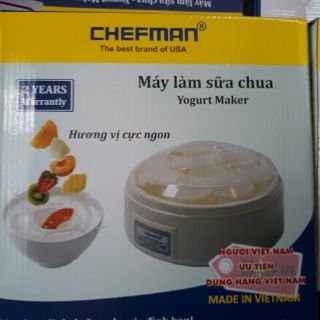 Máy ủ sữa chua Chefman cốc thủy tinh