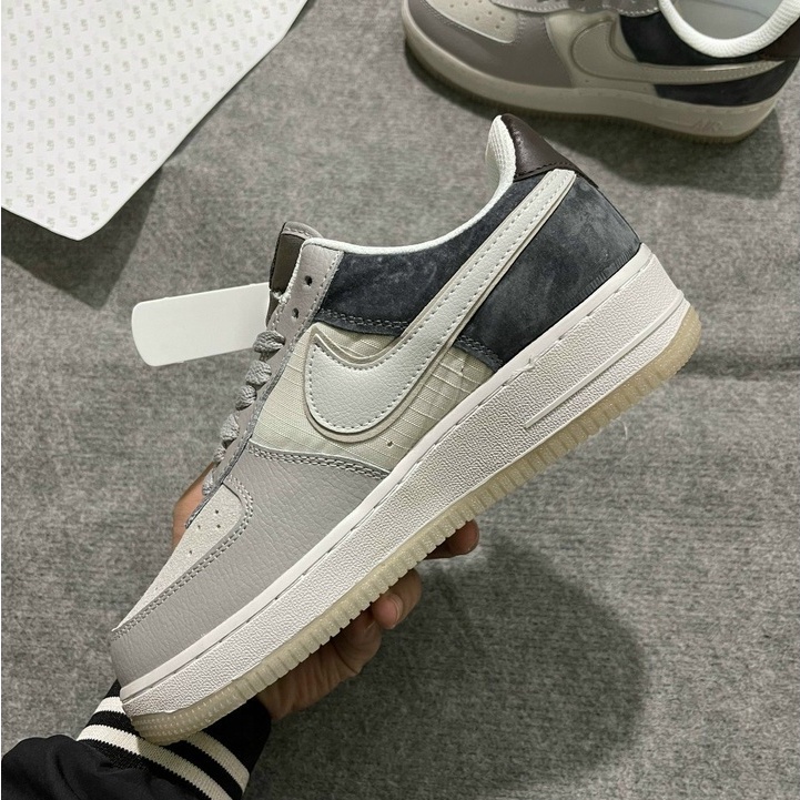 Giày Air Force 1 Low Xám lông chuột, Giày AF1 Xám Lông Chuột da lì hot trend 2023