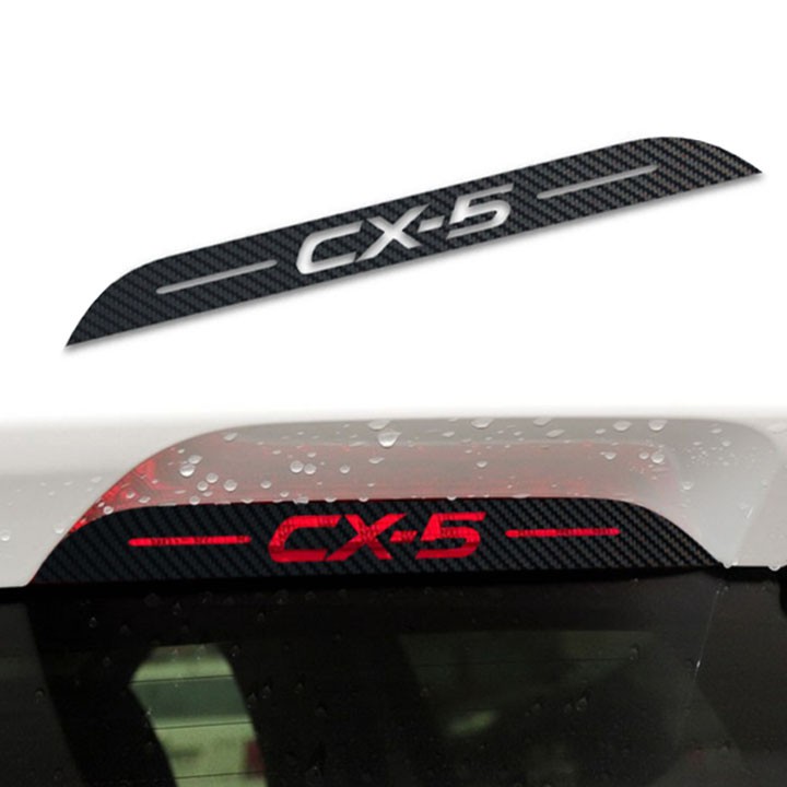 Decal Carbon Dán Trang Trí Đèn Phanh Kính Sau Xe Ô Tô Mazda CX5