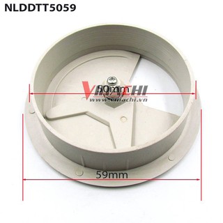 Nắp luồn dây điện tròn - 50x59 mm - màu trắng - bộ 5 cái