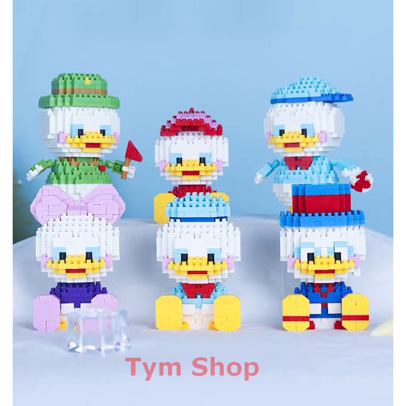 Xếp Hình nano Mô Hình 3D Baby Donal Duck Vịt con Minifigure Nanoblock