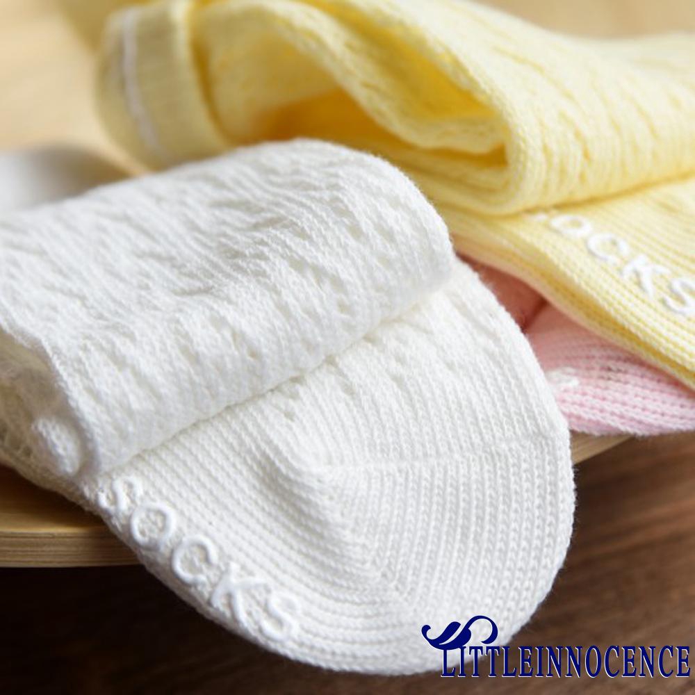 Vớ cotton phối ren dài đến đầu gối cho bé gái