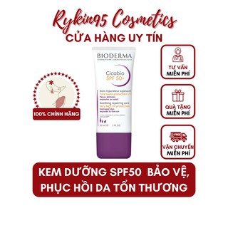 [CHÍNH HÃNG] Kem dưỡng phục hồi da tổn thương, bảo vệ da khỏi tia UV Bioderma Cicabio SPF 50 30ml