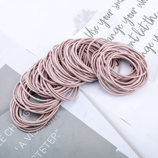 Set 100 dây buộc tóc có túi zip SC07