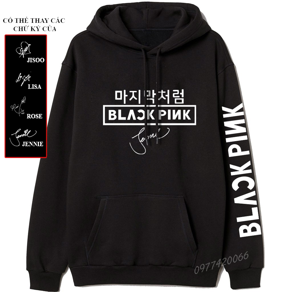 Áo hoodie blackpink, áo Blackpink, áo fan Blink