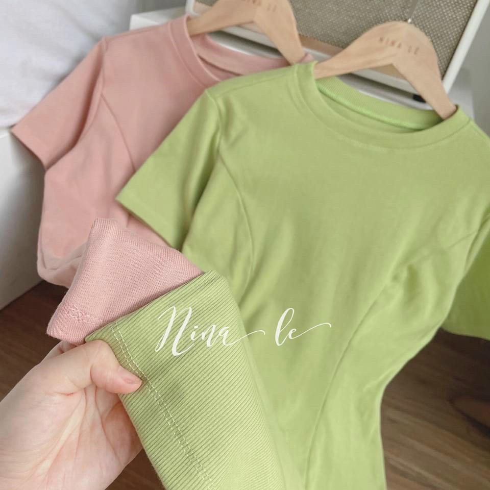 Đầm Nữ , Đầm Body Cổ Tròn Cuốn Biên SANJOLI Váy Ôm Body Thun Trơn Nhún Nhẹ Dáng Xòe 2 Màu Đi Chơi