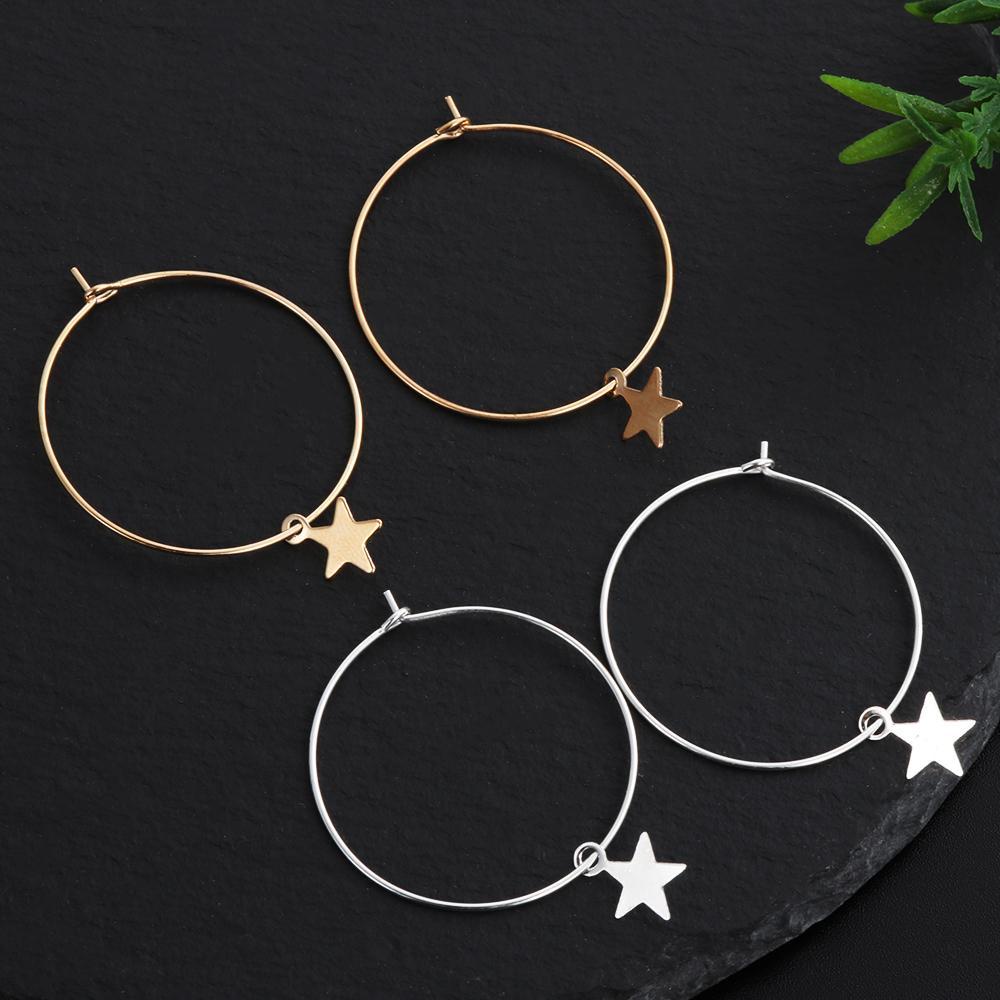 1 Đôi Bông Tai Hình Ngôi Sao Phong Cách Punk Bohemian Thời Trang Dành Cho Nữ