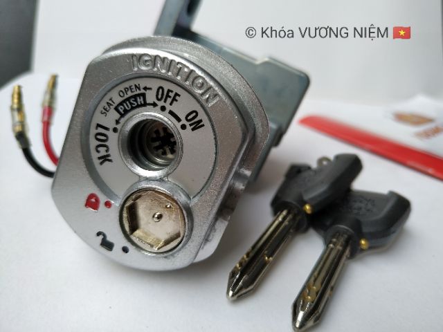 Khóa máy xe Nouvo LX chìa 8 cạnh chống trộm cao cấp chính hãng VƯƠNG NIỆM 🇻🇳