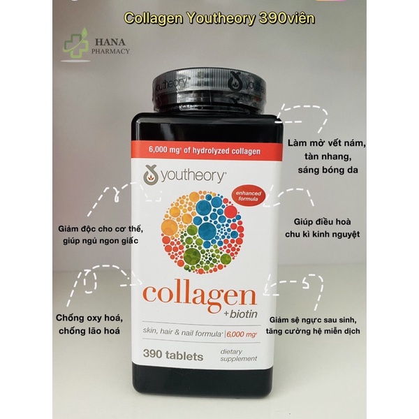 Viên uống Collagen Youtheory 390 viên