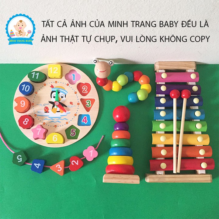Combo 4 Món Đồ Chơi Bằng Gỗ Cho Bé (Combo 2)