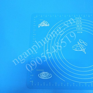 Thảm nhào bột silicon chống dính 40x30