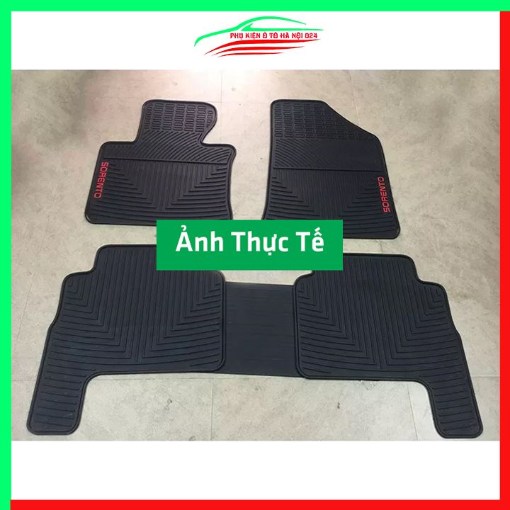 Thảm lót sàn cao su cho xe Kia Sorento 7 Chỗ 2021-2022 hàng chuẩn theo xe chịu lực tốt