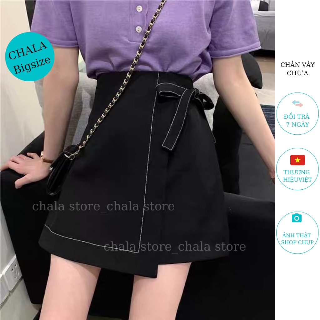 Chân váy chữ A  Chala ngắn công sở lưng cao thời trang nữ mặc đi làm đi học