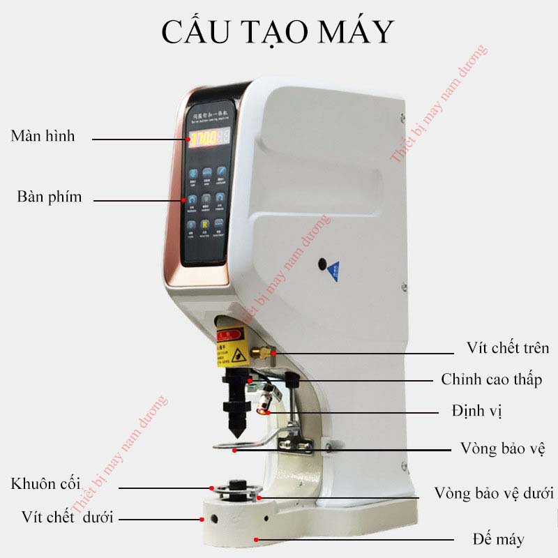 MÁY ĐÓNG MẮT CÁO-MÁY DẬP NÚT ĐỒNG ĐIỆN TỬ (LỖI 1 ĐỔI 1)