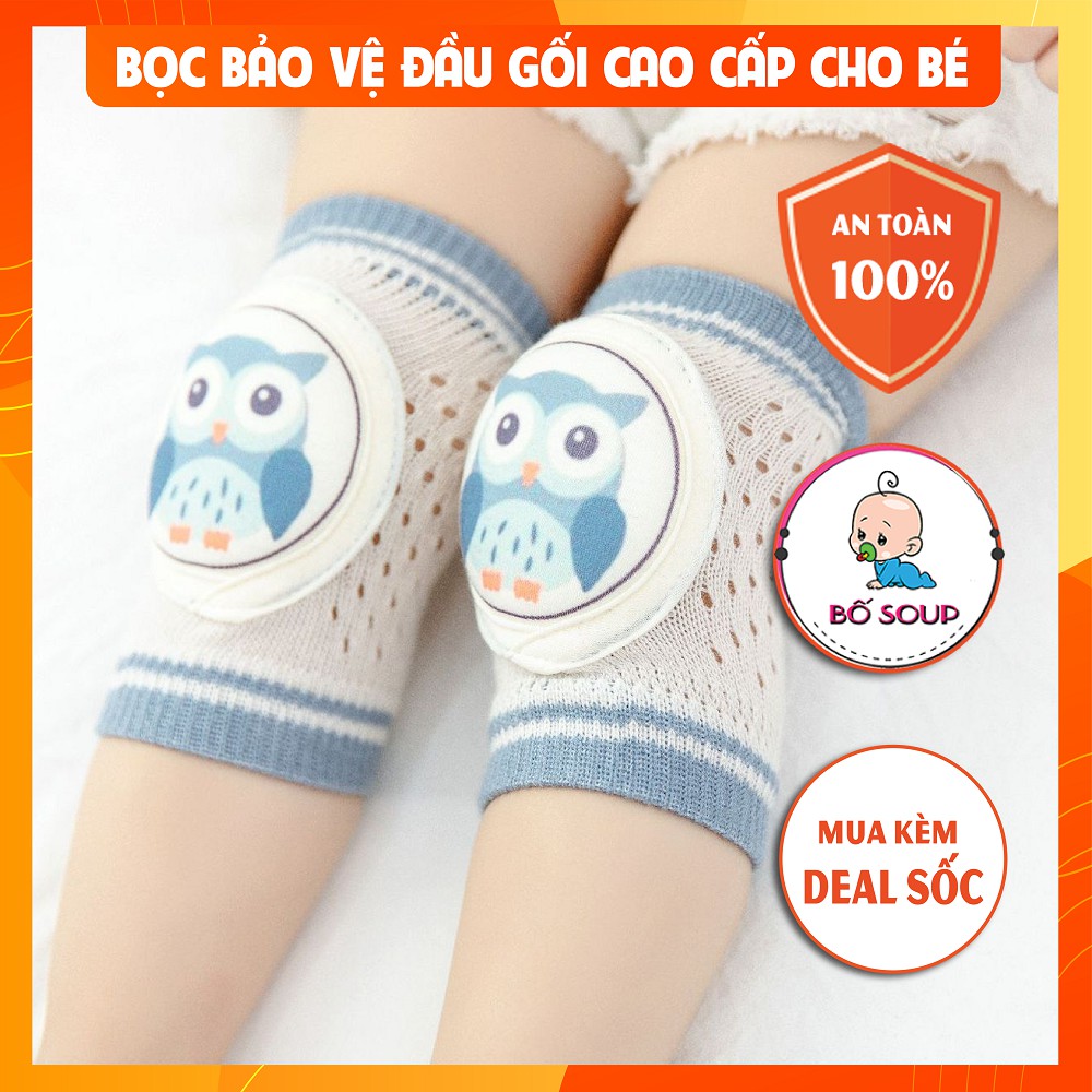 Bọc bảo vệ đầu gối cao cấp cho bé tập bò