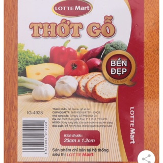 Thớt Gỗ TRÒN Lotte Mart