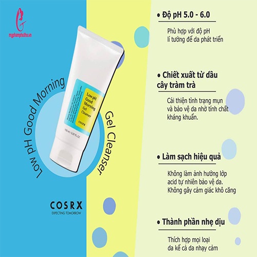 Gel Rửa Mặt Tràm Trà COSRX Low pH Good Morning Gel Cleanser 150ml [Belux] | BigBuy360 - bigbuy360.vn