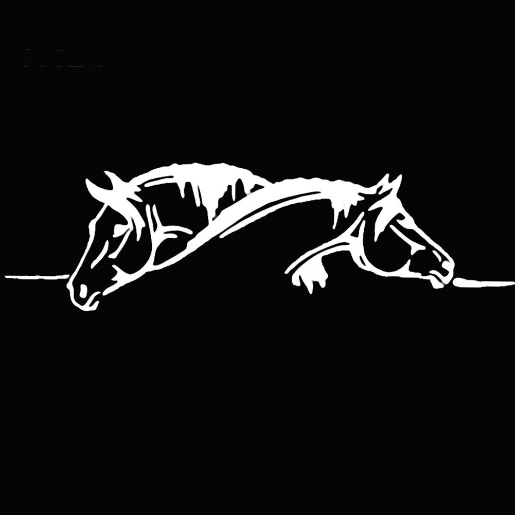 Miếng Dán Trang Trí Xe Hơi Hình Chú Ngựa Phản Quang Độc Đáo