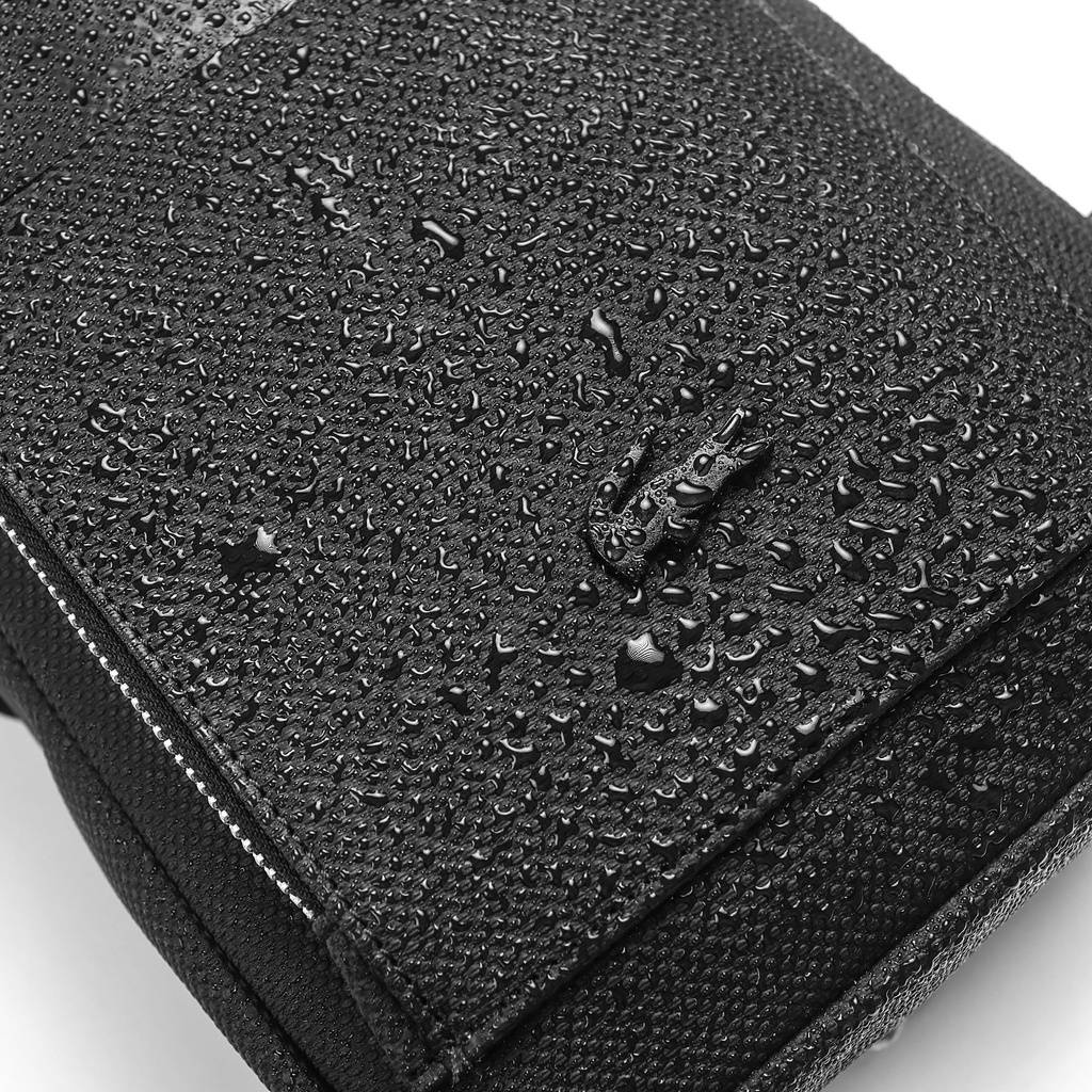 Túi đeo chéo nam lacoste crossbody J0228, logo thêu, chất simili chống nước tốt - hàng xuất xịn