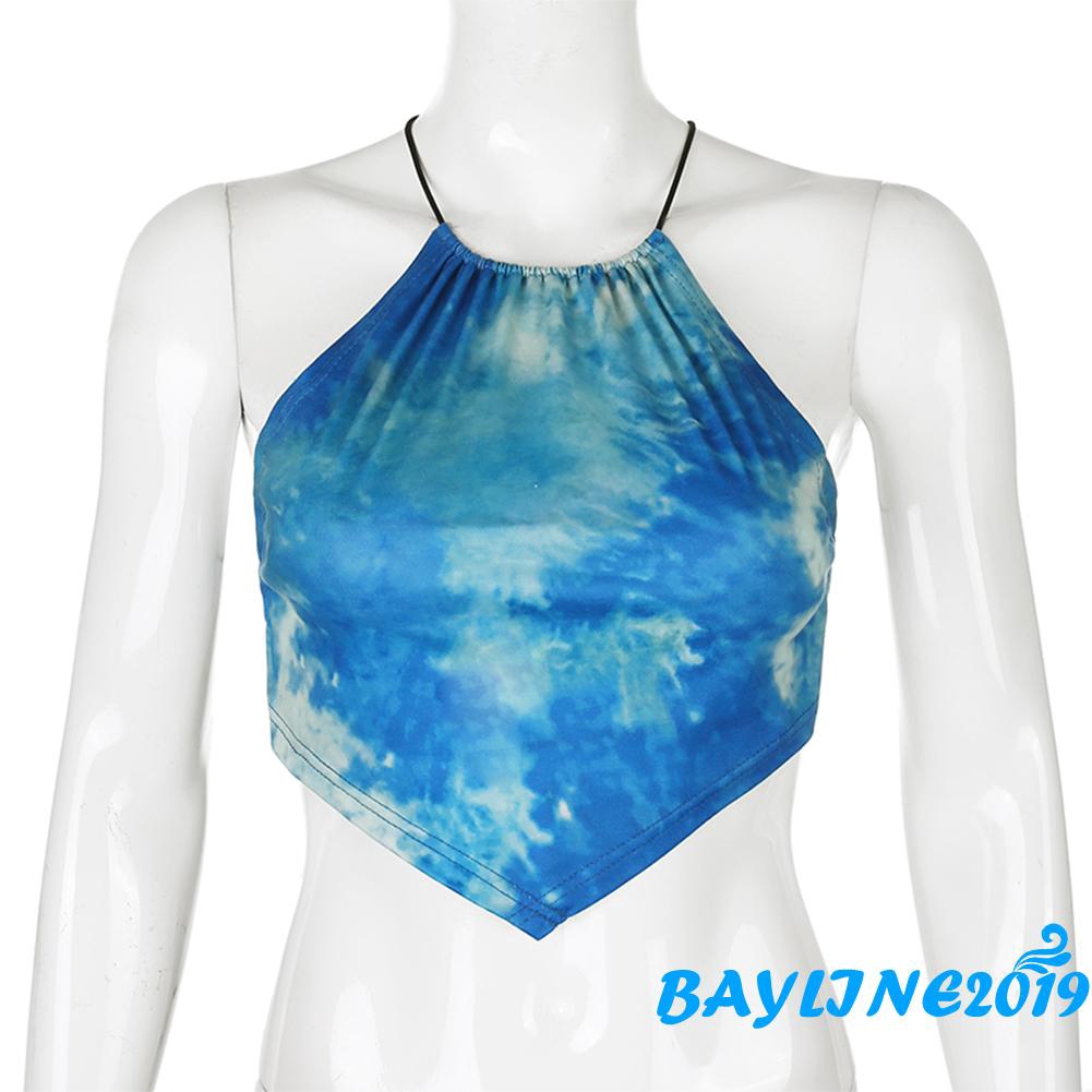 Áo croptop cổ yếm kiểu dáng thời trang cho nữ