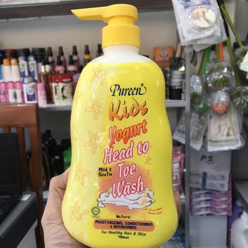 Tắm Gội  Pureen Tinh Chất Sữa Chua 750ml (Hương Vani)