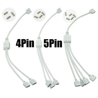 Dây Cáp Nối Dài 4 Pin 5 Pin RGBW 1 Sang 2 3 4 Dùng Cho Đèn LED 5050 3528 RGBW