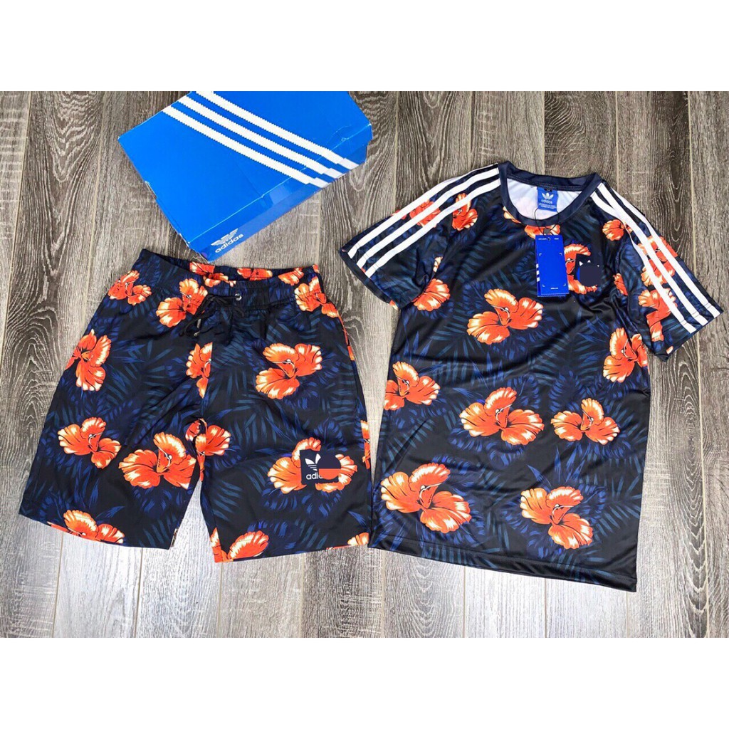 Set thời trang cao cấp Adidas hoa Original [ hot trend ]