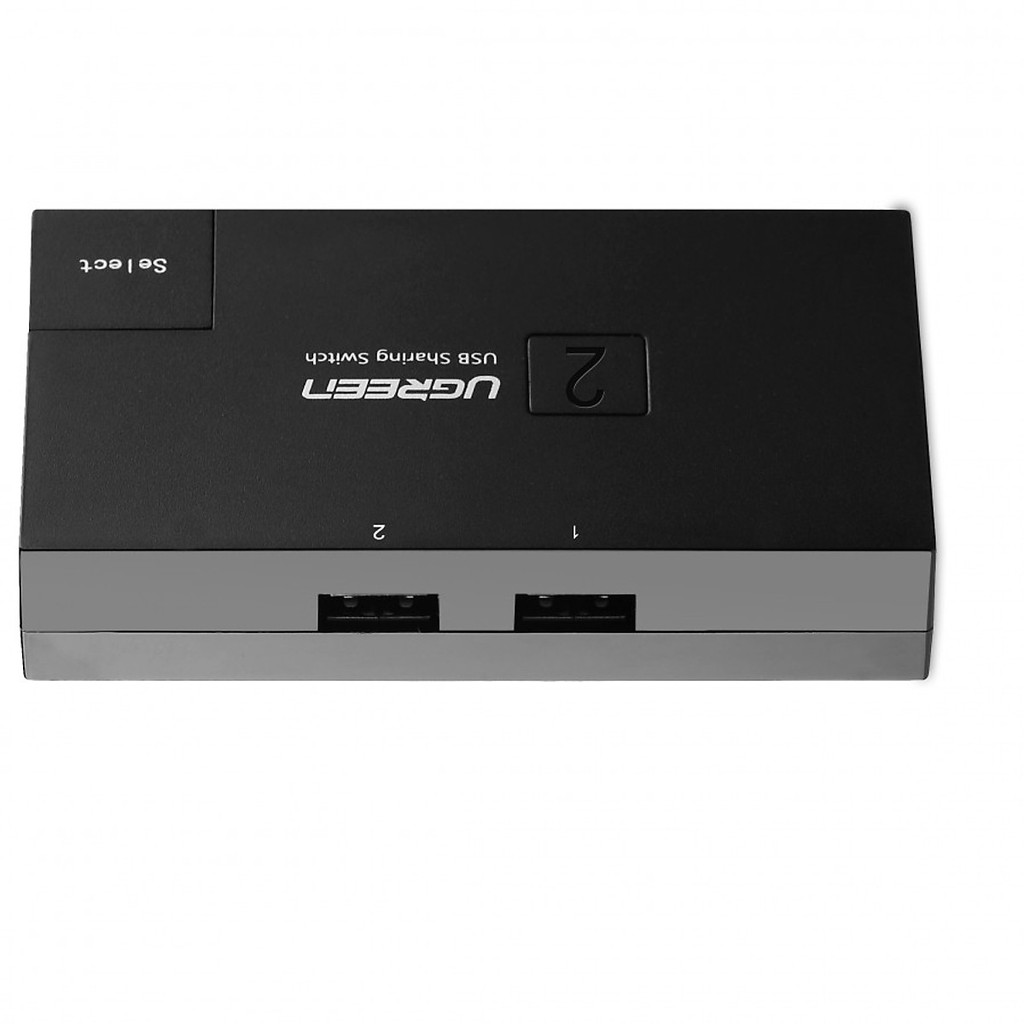 Bộ chia USB 2 máy tính dùng chung 1 máy in Ugreen 30345 - hàng chính hãng