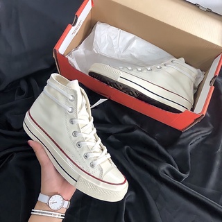 Giầy thể thao converse trắng cổ cao 1970s cao cấp - giày thể thao nam nữ