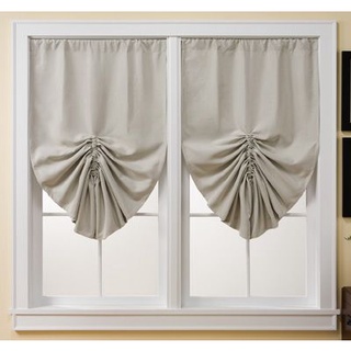 Set 2 rèm cửa trang trí rèm vải canvas