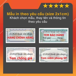 [In theo yêu cầu] 600 tem vỡ niêm phong sản phẩm 2x1cm