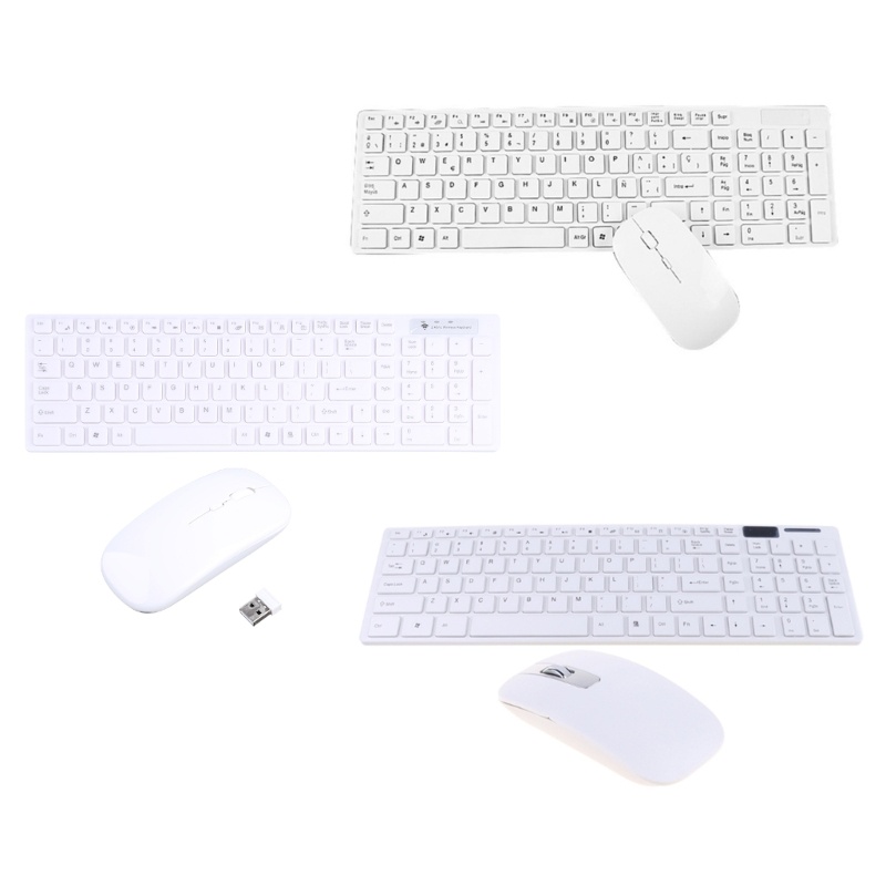 Combo BàN PhíM + ChuộT Không Dây 2.4G Cho Windows / Pc