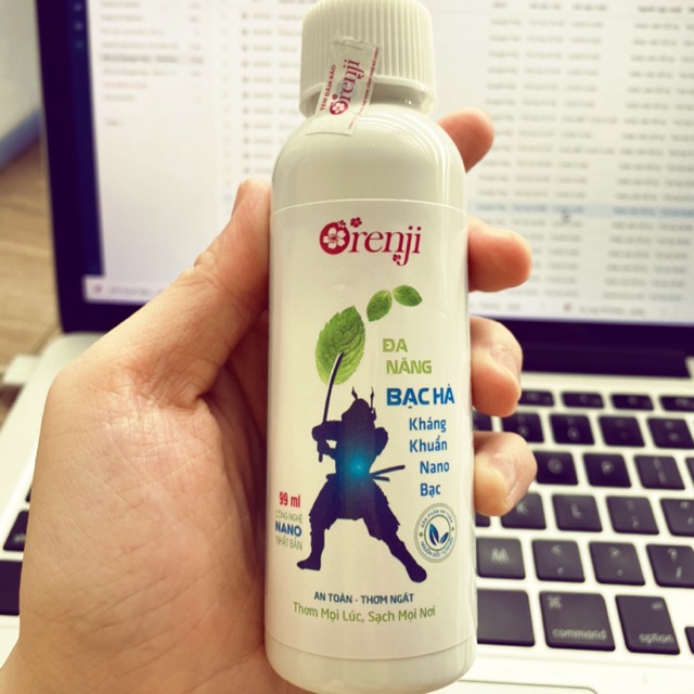Xịt sát khuẩn nano bạc hương bạc hà