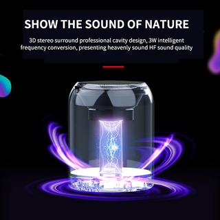 Loa Bluetooth 5.0 Mini Có Đèn Led Và Phụ Kiện
