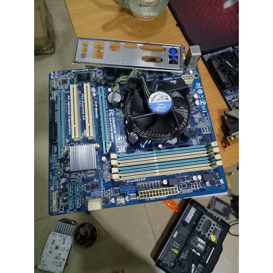 Combo GIGA B75D3H vs CPU I5 2400 kèm fan