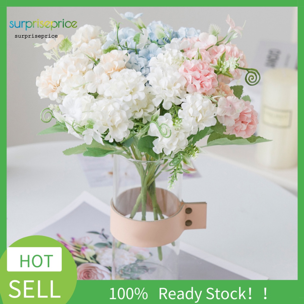 Bó Hoa Tú Cầu Giả Bằng Lụa Trang Trí Tiệc Cưới