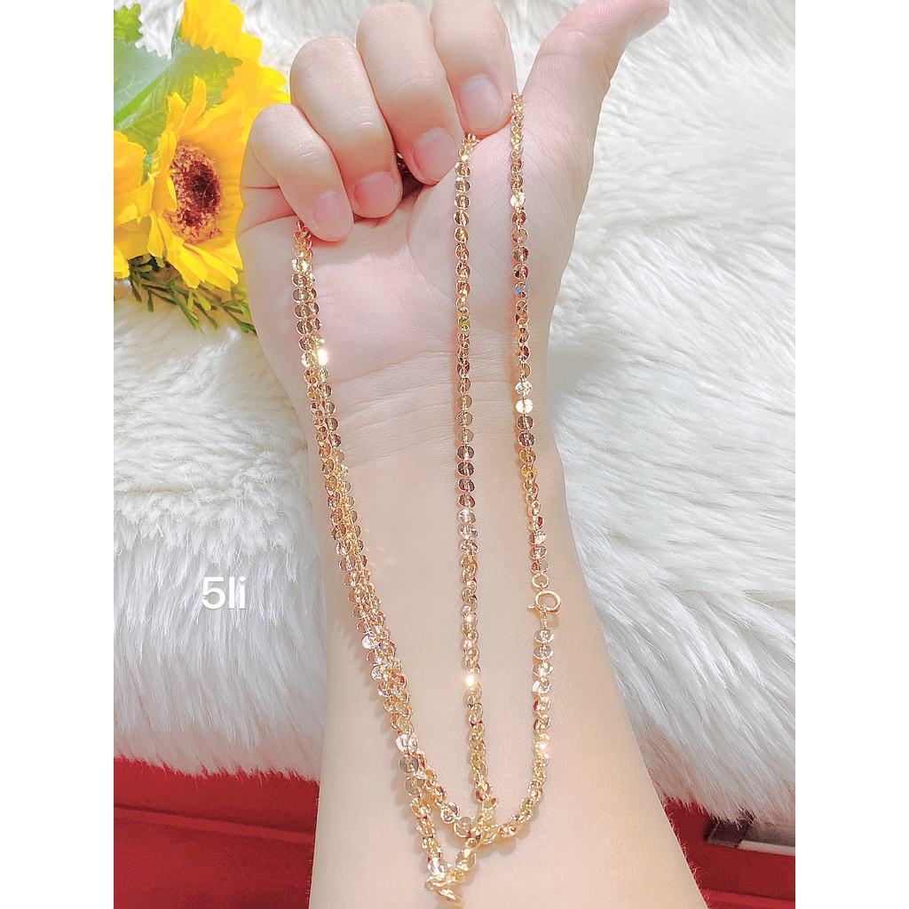Dây chuyền nữ xuping mạ 24K UHA cho độ sáng lấp lánh cao , bền màu DC87