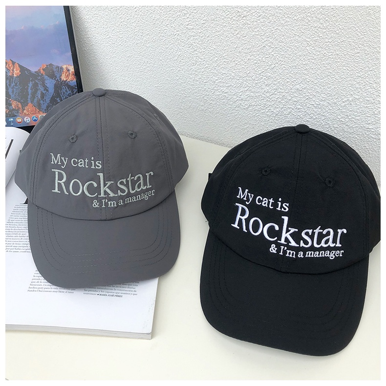 Mũ Lưỡi Trai Mềm Thêu Chữ my catis rockstar 22