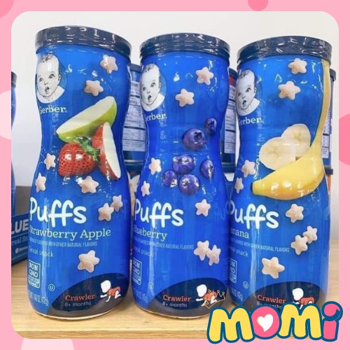 Bánh Gerber Puffs ngôi sao, đồ ăn dặm Gerber cho bé từ 8 tháng tuổi date 4/2022