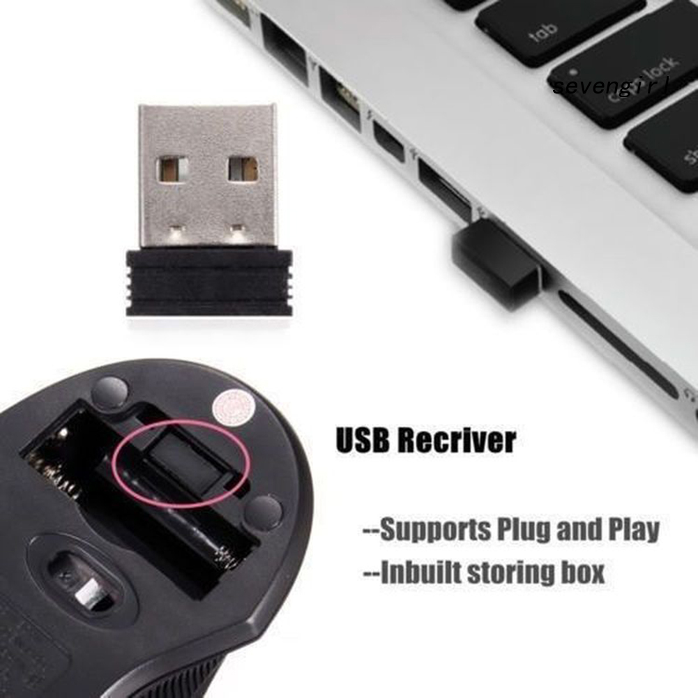 Chuột Quang Chơi Game Không Dây 2.4ghz Cổng Usb Cho Pc / Laptop