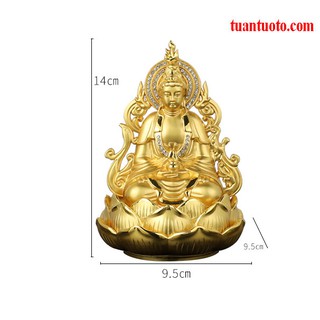 Tượng phật bà mạ vàng để ô tô