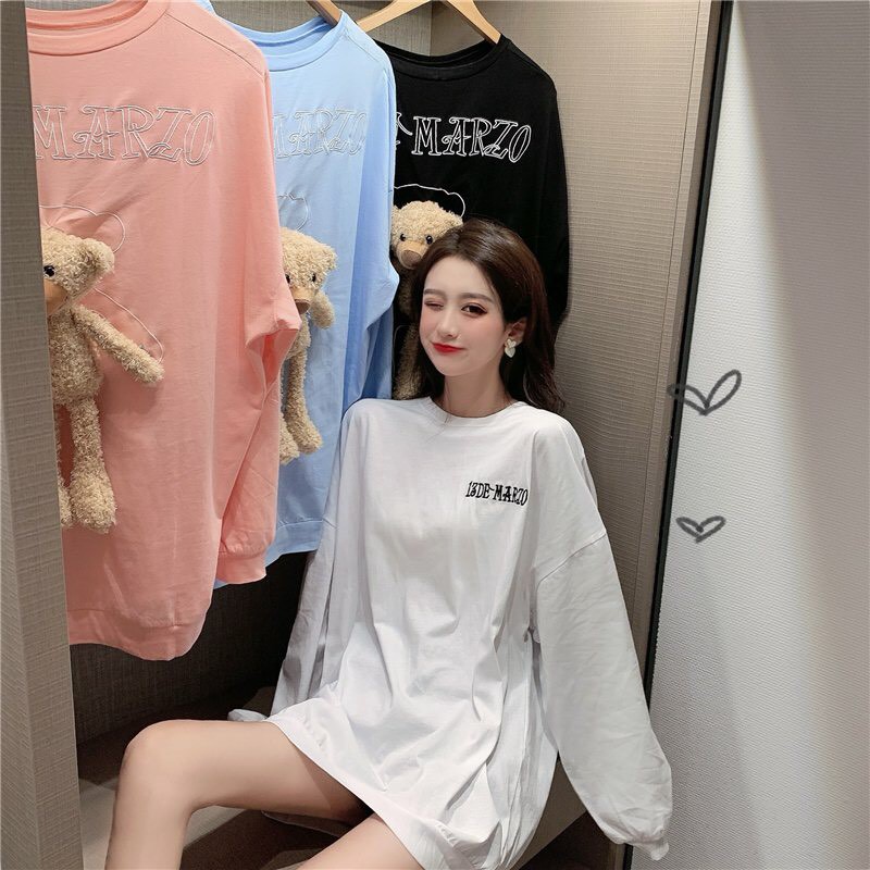 (New) ÁO THUN DÀI TAY GẤU BÔNG MARZO BEHIND mặc nhiều kiểu 4 màu - ÁO NỈ TEDDY ulzzang | BigBuy360 - bigbuy360.vn